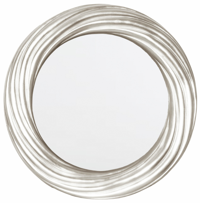 TS020 Wall décor art mirror silver modern round